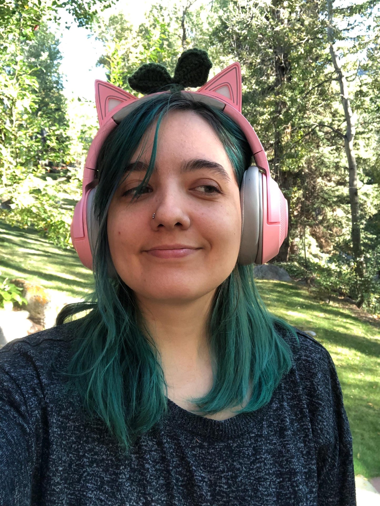 Handmade Crochet Multi-use Headphone Sprout Plant