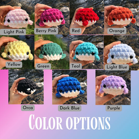 Mini Whale Crochet Plushie