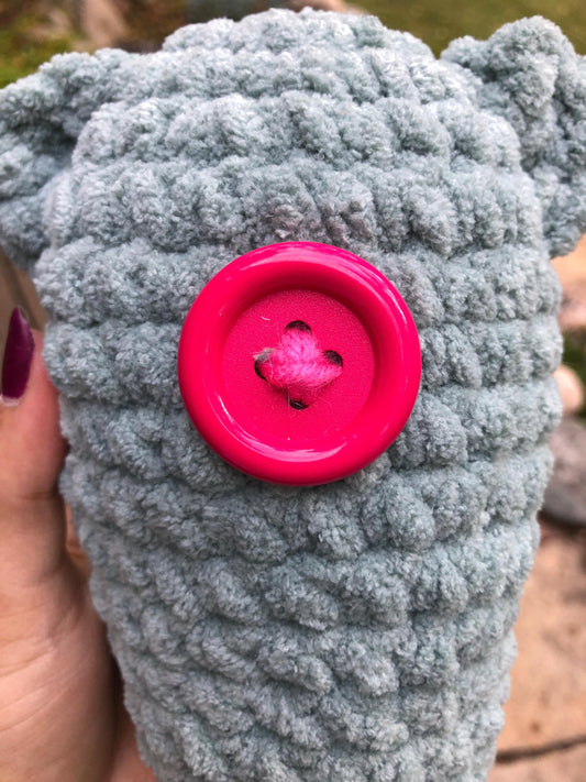 Spooky Button Cat Squid Crochet Plushie