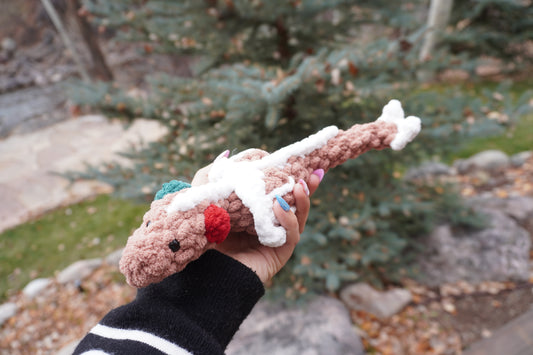 Crochet Gingerbread Dragon Plushie