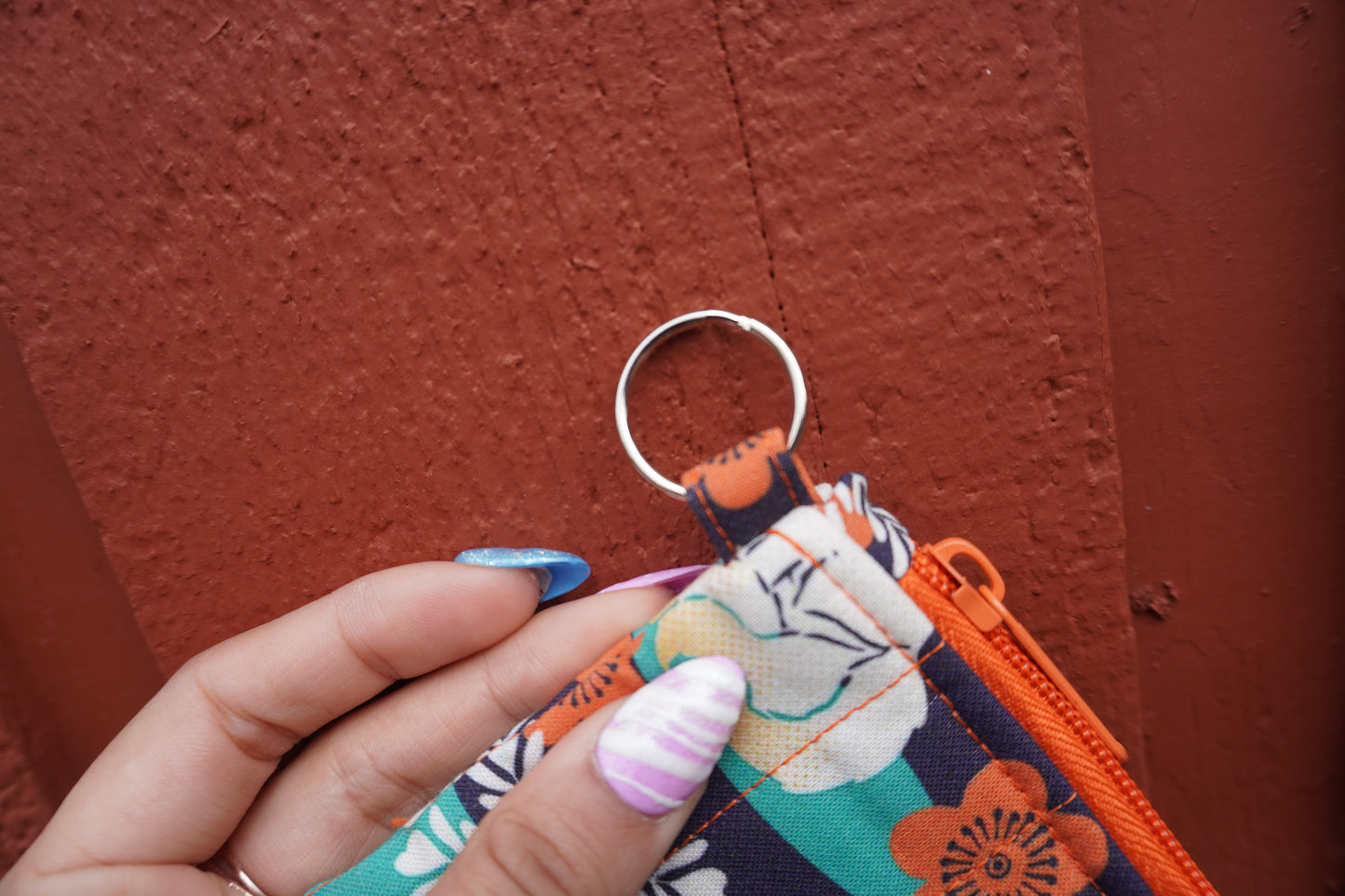 Frosty Kitsune Quilted Card Wallet