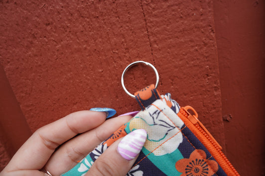 Frosty Kitsune Quilted Card Wallet