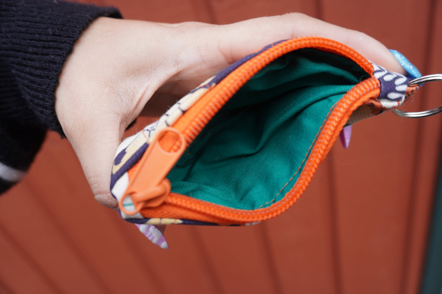 Frosty Kitsune Quilted Card Wallet