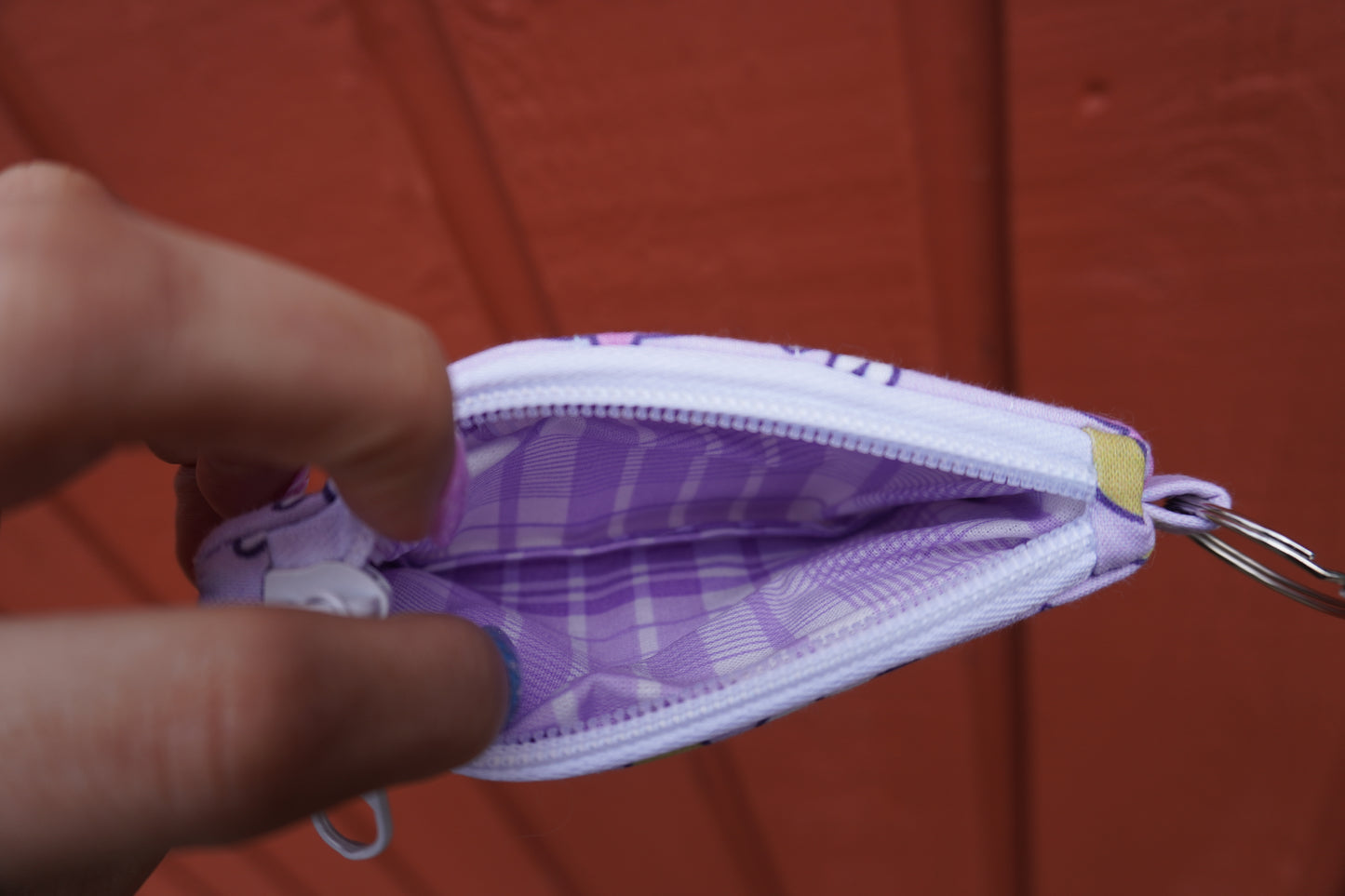 Anime-Inspired Celestial Guardian Quilted Card Wallet