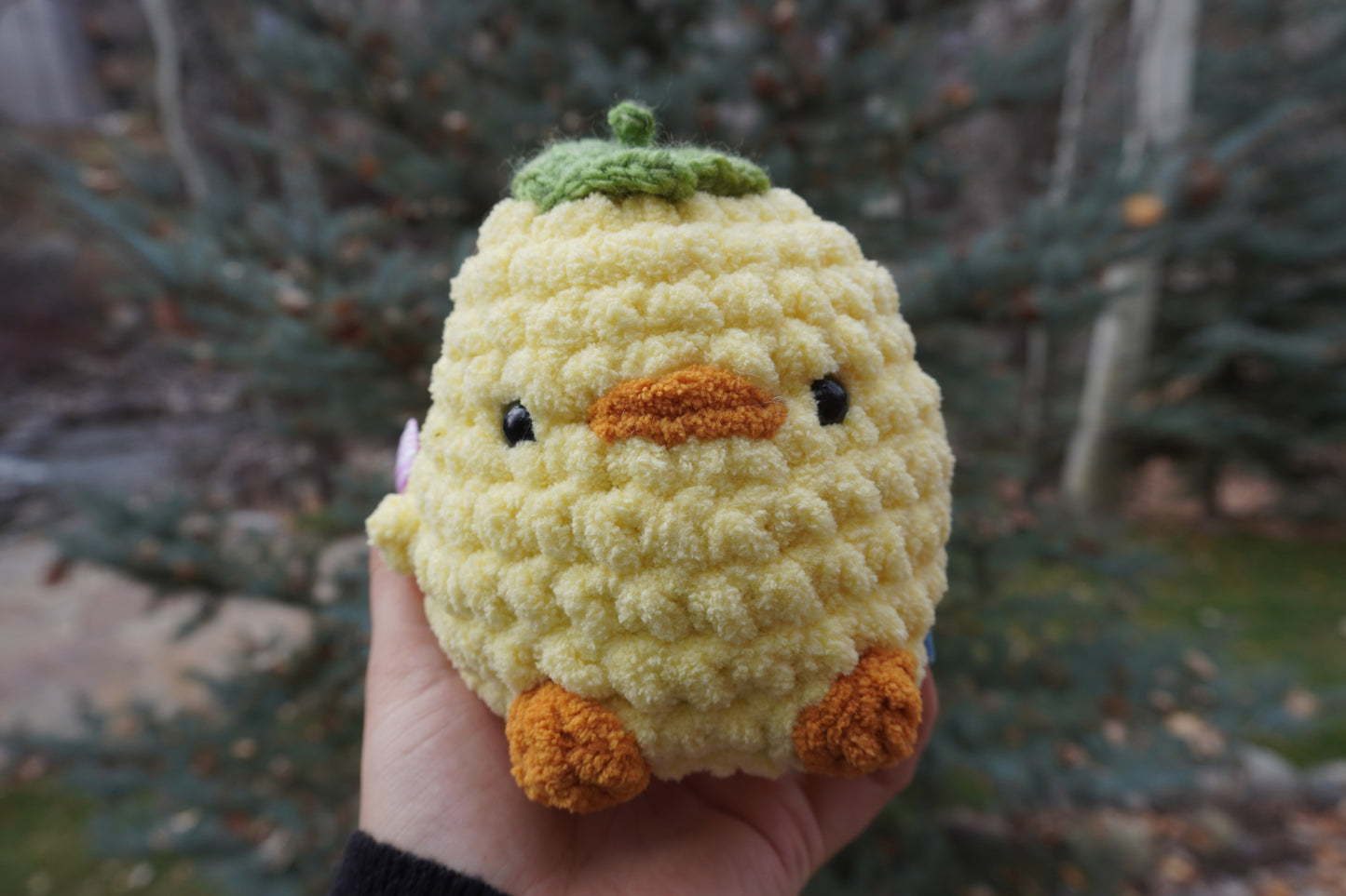 Anime-Inspired Spa Duck Spirit Crochet Plushie