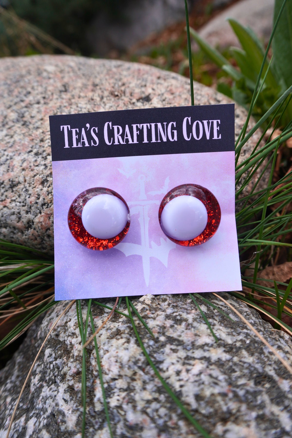 Hand Painted Glitter Safety Eyes With White Pupil 25mm for Crochet, Knit, Sewing