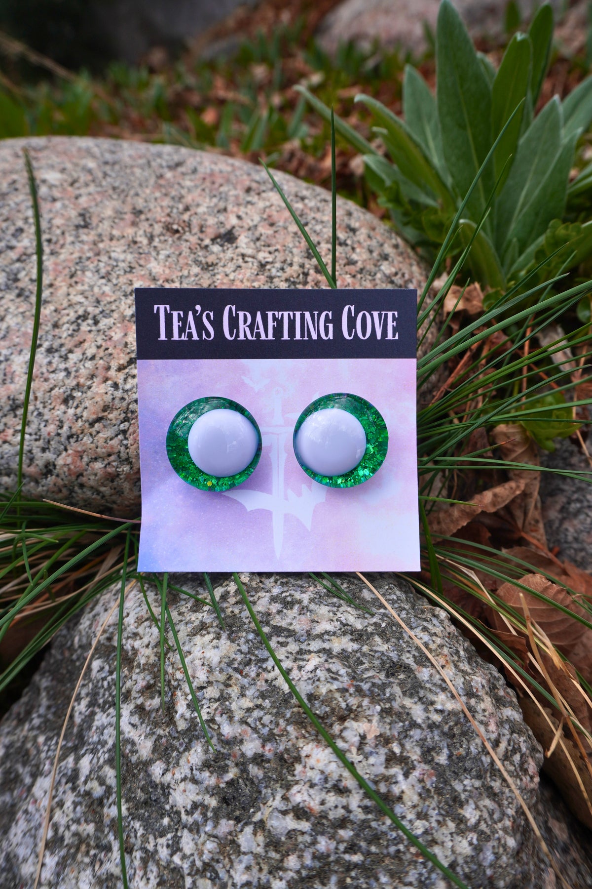 Hand Painted Glitter Safety Eyes With White Pupil 25mm for Crochet, Knit, Sewing