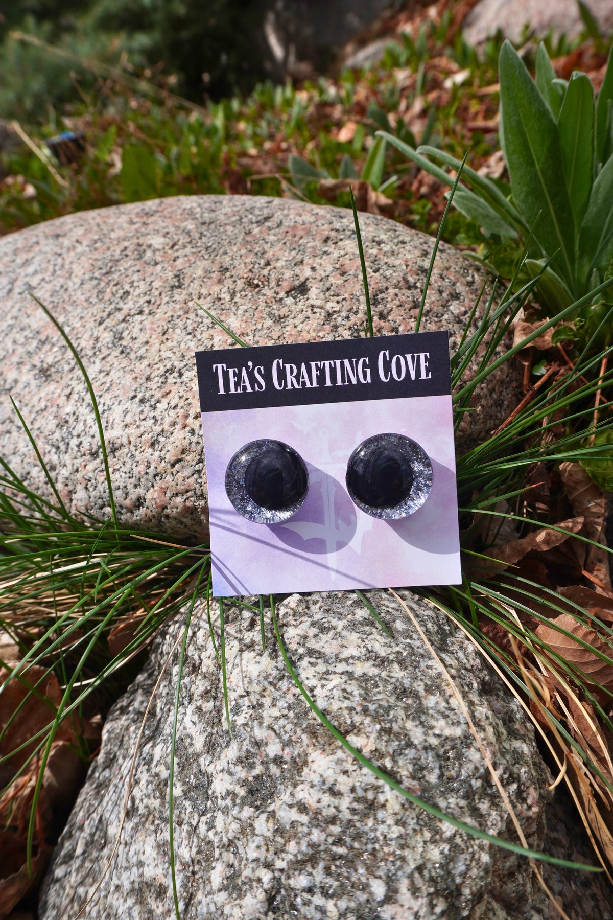 Hand Painted Glitter Safety Eyes With Black Pupil 25mm for Crochet, Knit, Sewing