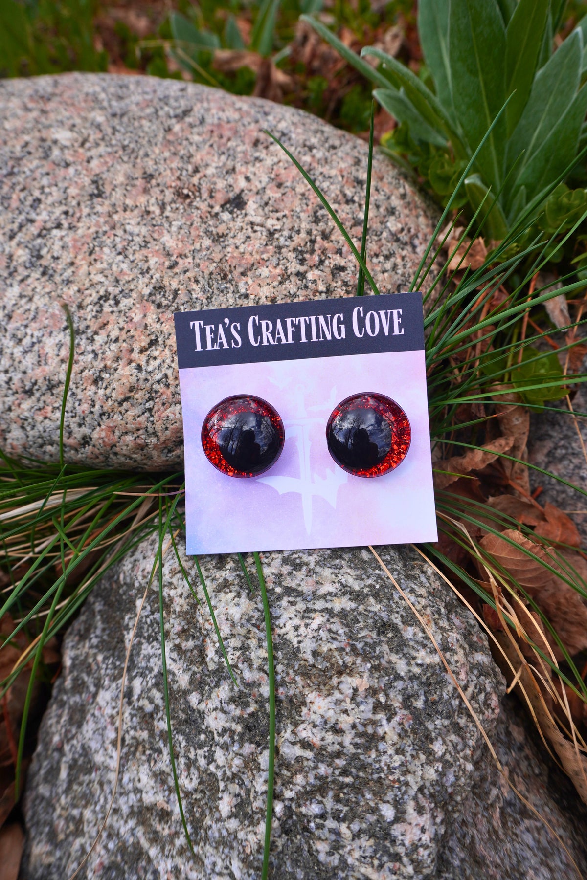 Hand Painted Glitter Safety Eyes With Black Pupil 25mm for Crochet, Knit, Sewing