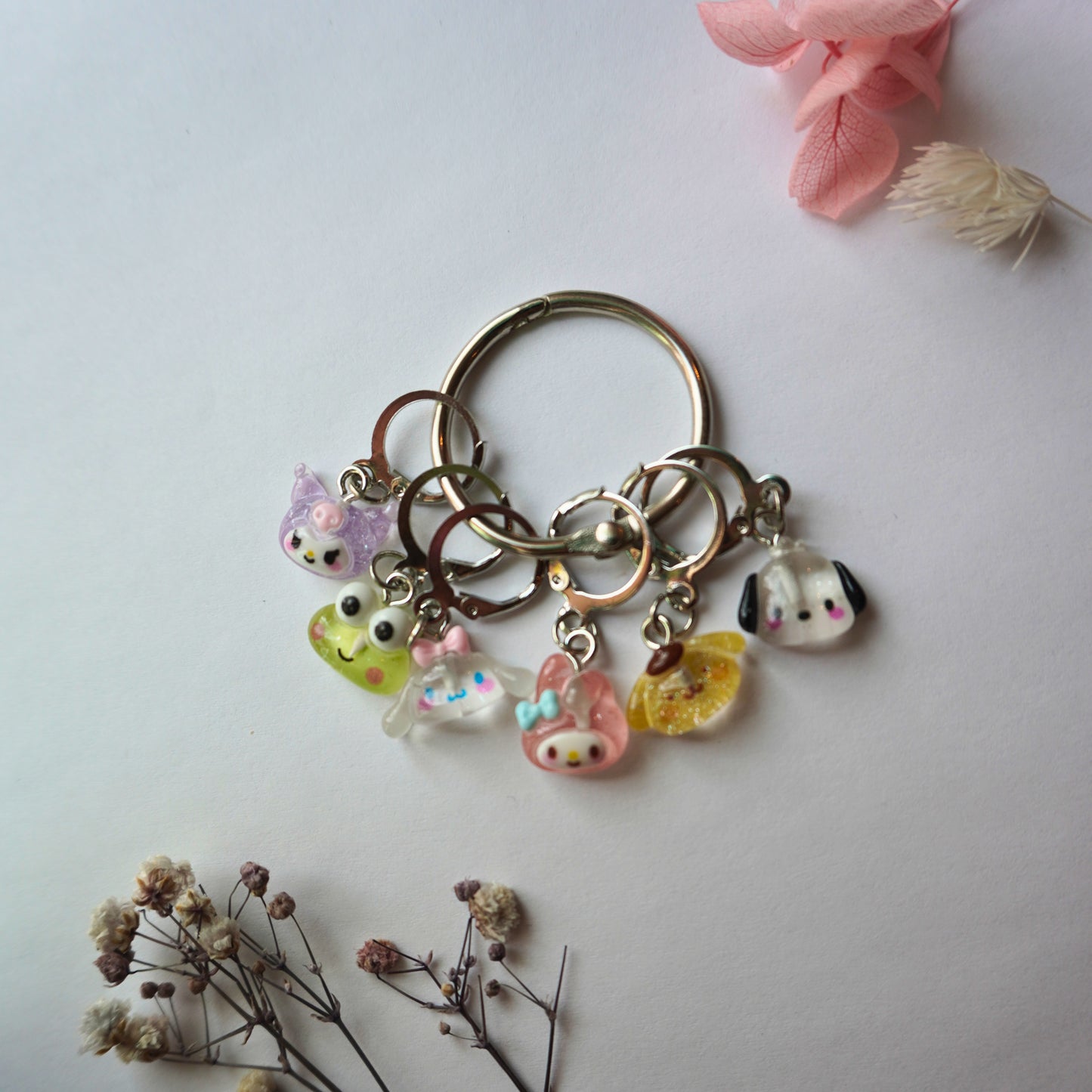 Handmade Kawaii Friends Stitch Marker Set - Cute Stitch Markers