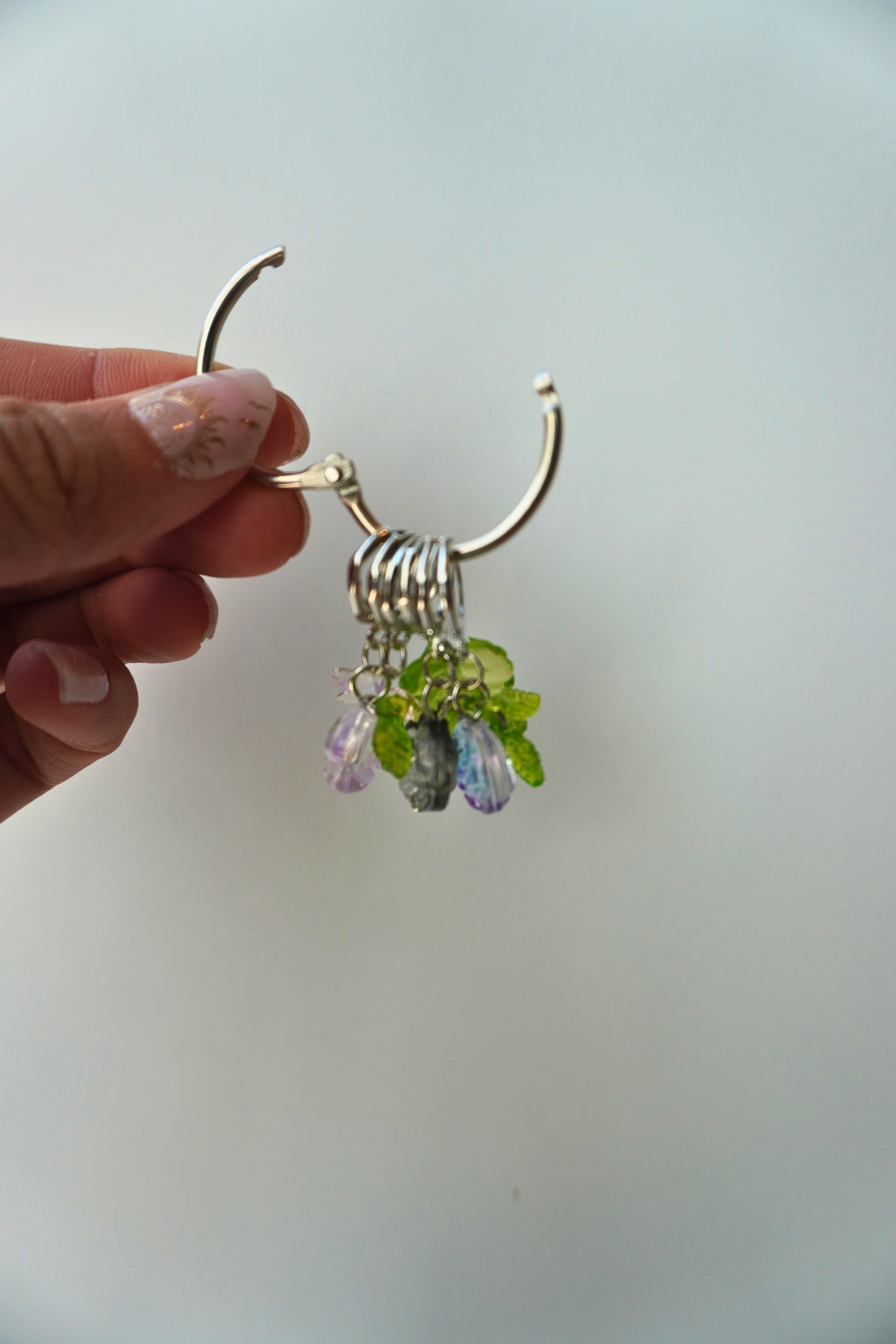 Fairycore Spring Stitch Marker Set - Flower Themed Stitch Markers for Crochet, Knitting
