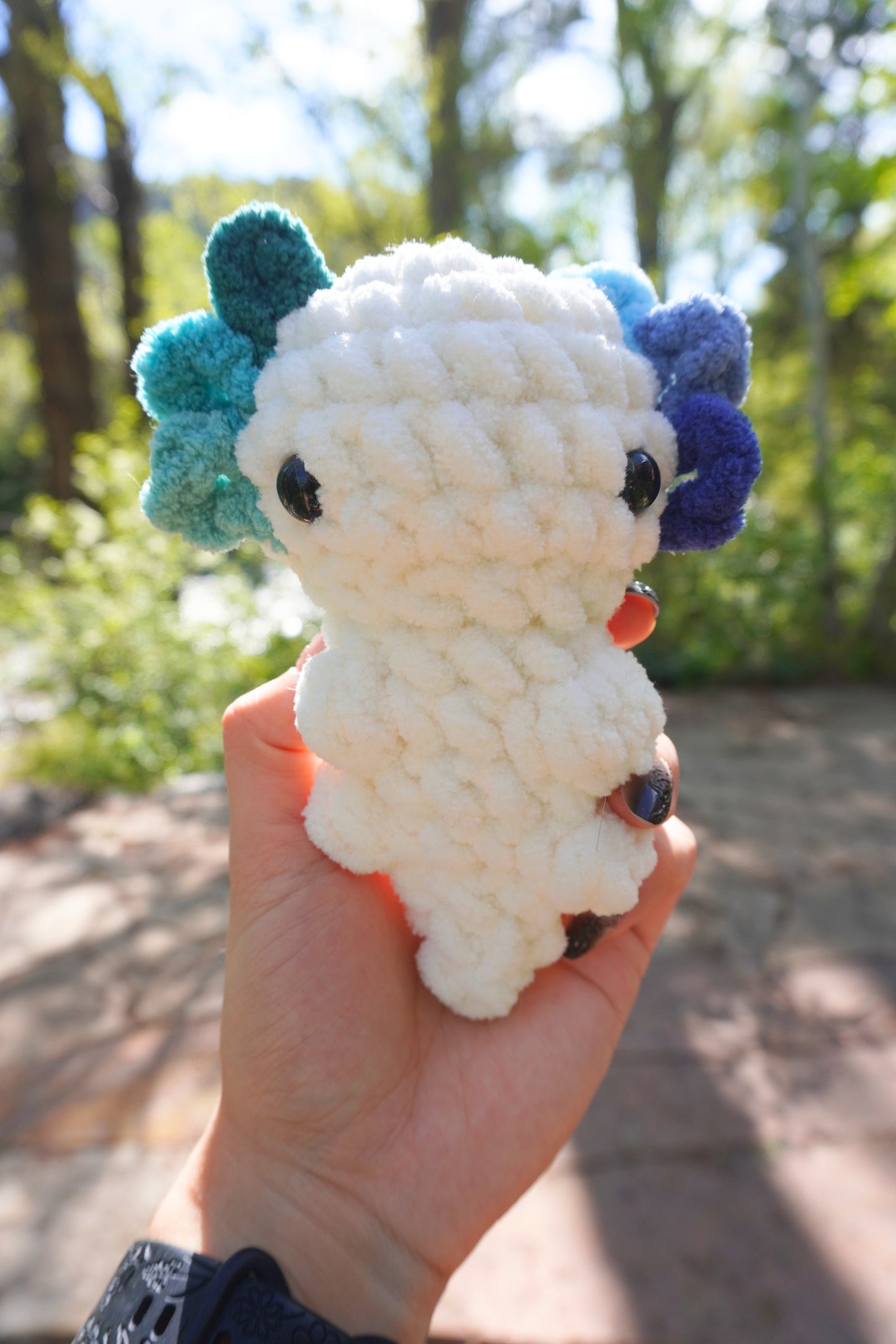 Handmade Crochet Pride Axolotl Amigurumi Plushie