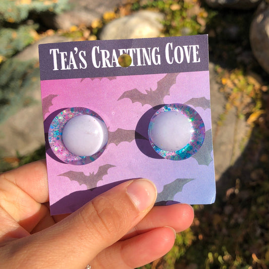 Glittery Hand-Painted Fairy 25mm Sinker Safety Eyes