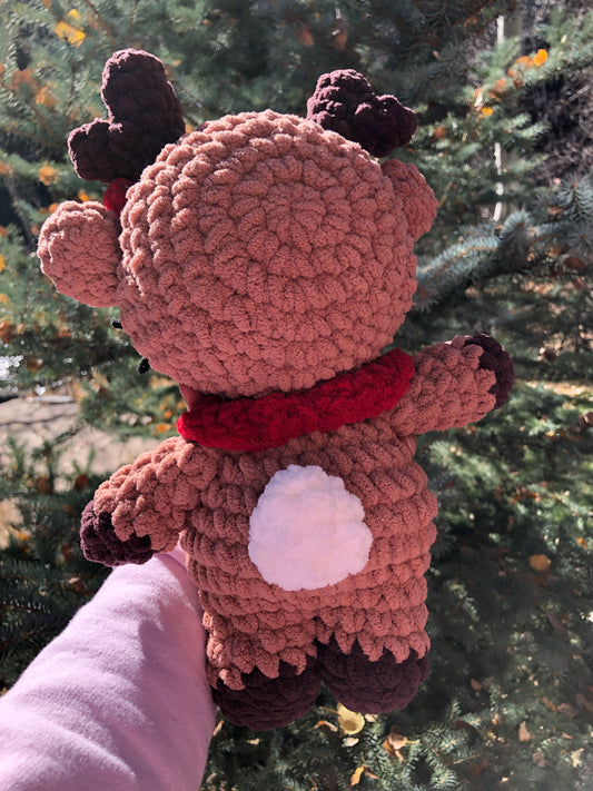 Reindeer Kitty Crochet Plushie