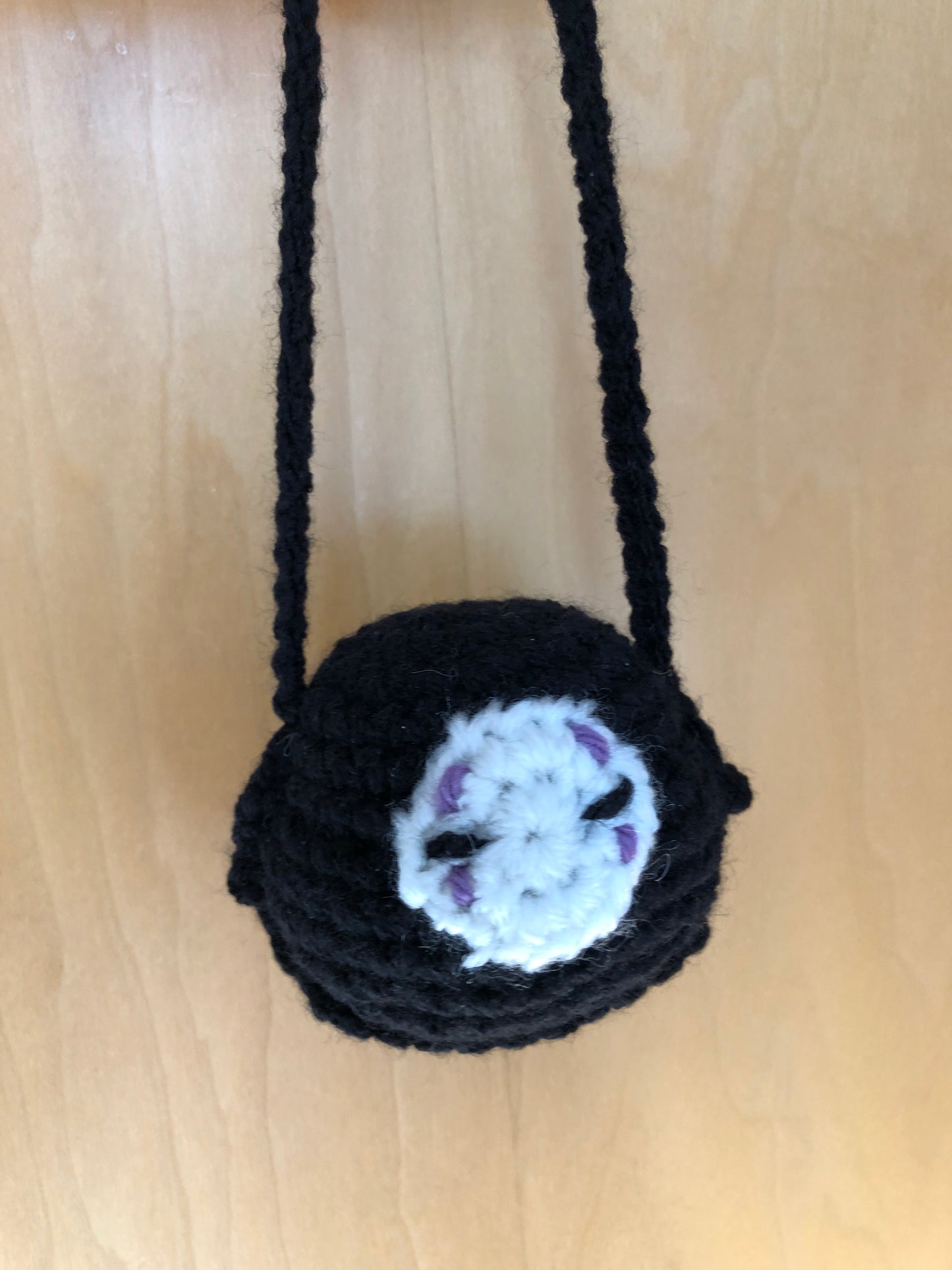 Anime-Inspired Faceless Spirit Crochet Car Buddy