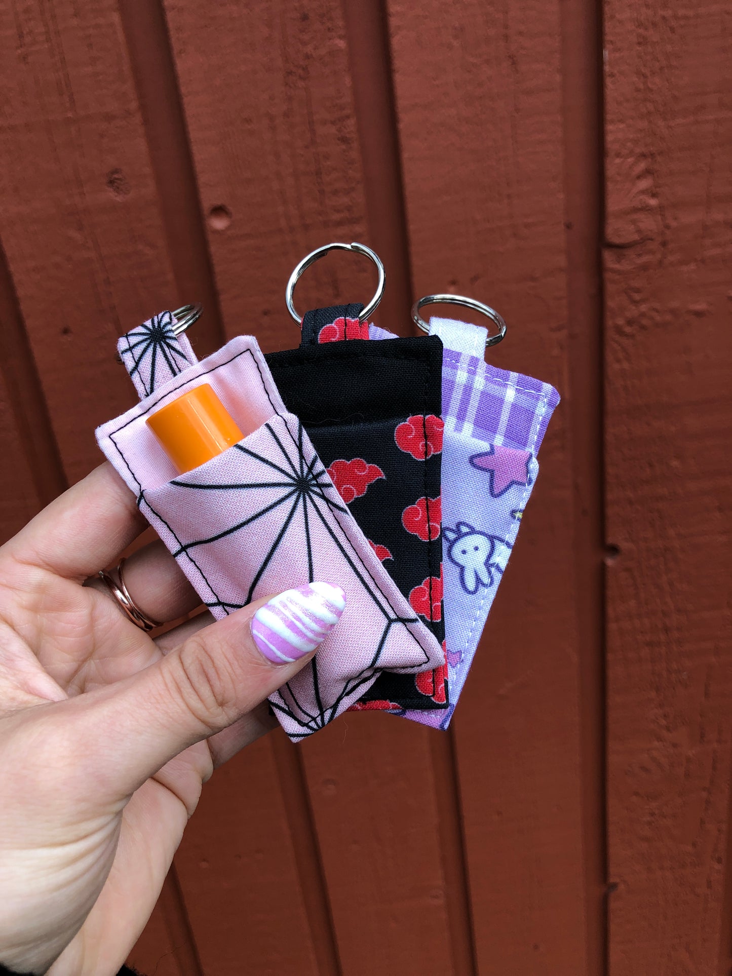 Anime-Inspired Lip Balm Holder Keychain