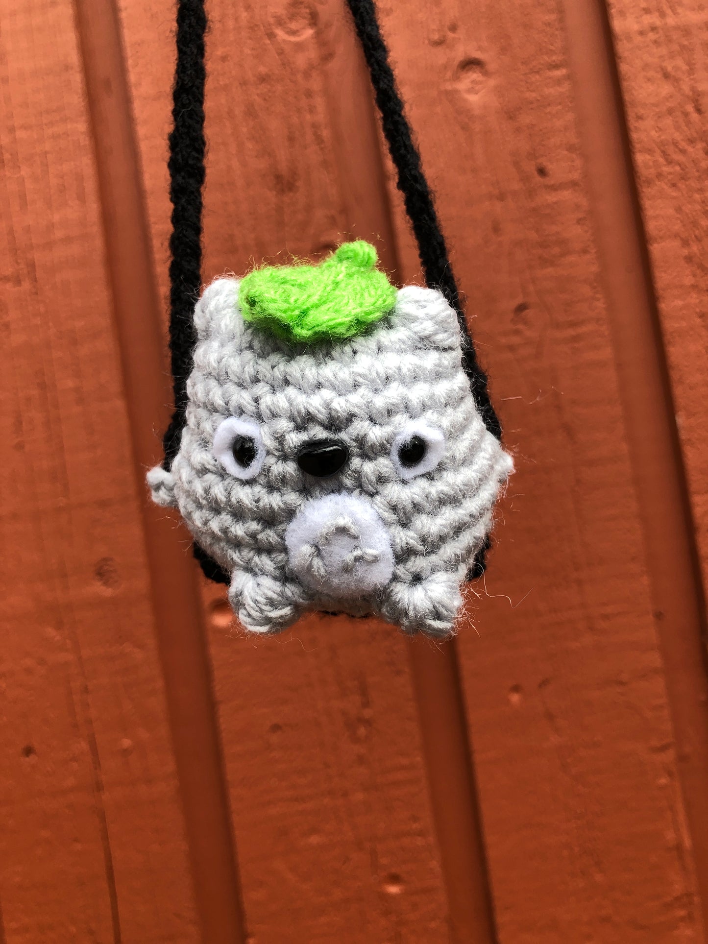 Anime-Inspired Forest Guardian Crochet Car Buddy