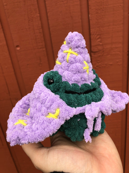 Wizard Frog Crochet Plushie