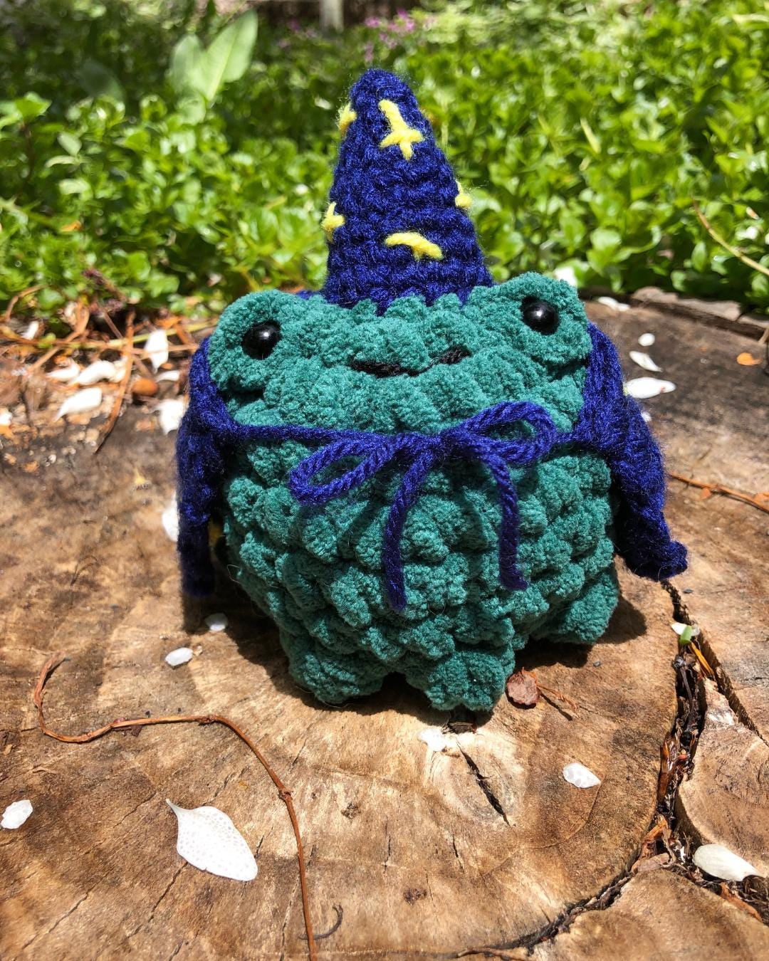 Wizard Frog Crochet Plushie