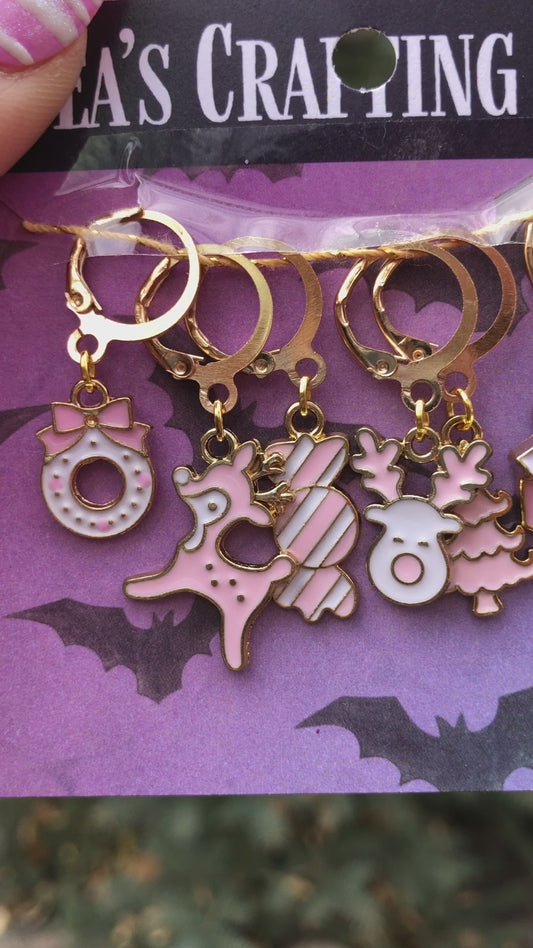 Christmas Themed Stitch Marker Set