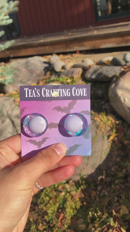 Glittery Hand-Painted Fairy 25mm Sinker Safety Eyes